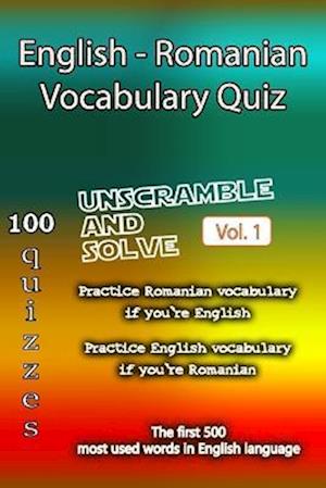 English - Romanian Vocabulary Quiz - Match the Words - Volume 1