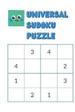 Universal sudoku puzzle : A sudoku puzzle book for everyone 