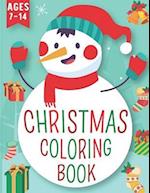 christmas coloring book ages 7-14: Christmas Trees, Reindeer 