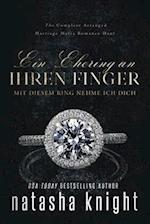 Ein Ehering an ihren Finger