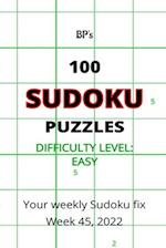 BP's 100 EASY SUDOKU PUZZLES WEEK 45 2022 