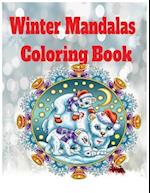 Winter mandalas coloring book