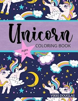 Unicorn Coloring Book for Kids ages 4+ Kids Coloring Book