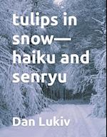 tulips in snow-haiku and senryu 