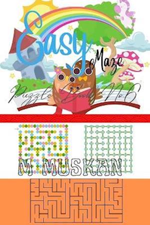 Easy Maze Puzzle Book No.6: Great for old man, Teens & Kids, Adults