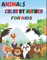 Animals Color By Number: 50 Cute Animals Color By Number Book for Kids 