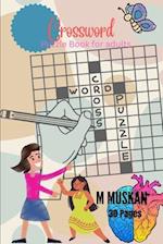 Crossword Puzzle Book for adults 30 Pages 