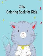 cats coloring book for kids: Cat Coloring Book for Kids Girls Boys 