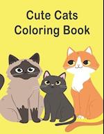 cute cats coloring book: Cat Coloring Book for Kids Girls Boys 