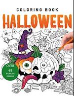 Coloring Book Halloween Over 45 Intricate Designs: Witches, Haunted Houses, and More 