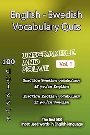 English - Swedish Vocabulary Quiz - Match the Words - Volume 1