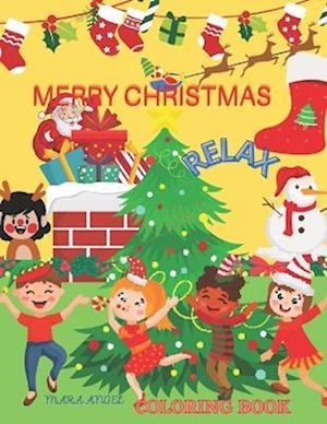 MERRY CHRISTMAS RELAX COLORING BOOK