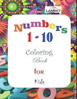 Numbers 1-10 Coloring Book for Kids 