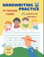 Handwriting Practice for Preschool and Kindergarten Ages 4-8 