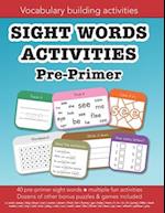 Sight Words Pre-primer vocabulary building activities: Education resources by Bounce Learning Kids 