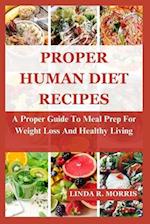 Proper Human Diet Recipes