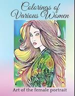 colorings of various women: Art of the female portrait 