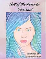 Art of the female portrait: colorings of various women 