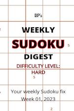 BP'S WEEKLY SUDOKU DIGEST WEEK 01, 2023 - DIFFICULTY HARD 