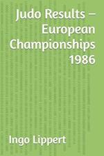 Judo Results - European Championships 1986 