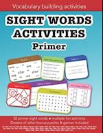 Sight Words Primer vocabulary building activities: Education resources by Bounce Learning Kids 