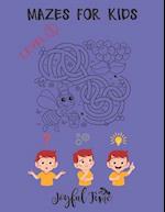 Mazes for kids - Level 1: 79 Mazes of easy difficulty to solve and color. Ages 3-5 