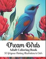 Dream Birds Adult Coloring Book