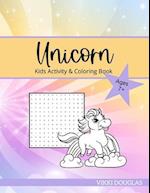 Unicorn Kids Activity & Coloring Book- Ages 7+ 