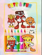 cute & fun coloring book: for toddler ages 1_4. 