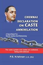CHENNAI DECLARATION ON CASTE ANNIHILATION 