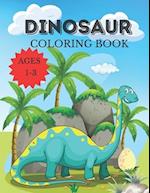 Dinosaur Coloring Book: Easy to Color For Kids Dino The Dinosaur Lovers Coloring Book 