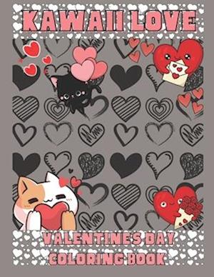 Kawaii Love: A Valentine's Day Coloring Book