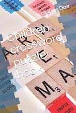Children crossword puzzle book 