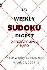 BP'S WEEKLY SUDOKU DIGEST - DIFFICULTY HARD - WEEK 04, 2023 