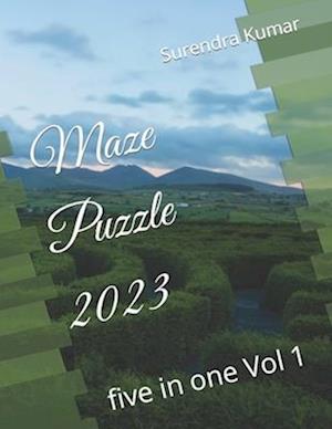Maze Puzzle 2023: five in one Vol 1
