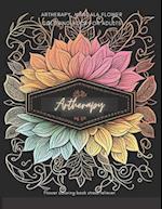 Artherapy, Mandala flower coloring book for adults