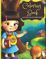 Coloring Book: Cute Designs for Kids Coloring cute characters for 4 to 8 years old-2023 New Series 