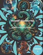 Beautiful patterns adult coloring book