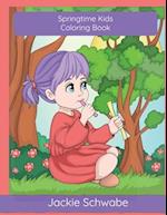 Spring Time Kids Coloring Book 