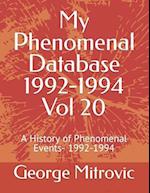 My Phenomenal Database 1992-1994 Vol 20
