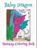 Baby Dragon Fantasy Coloring Book 