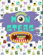 Adorable Monsters Coloring Book: for Kids 