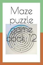 Maze puzzle game book 12 