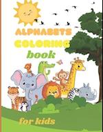 Alphabets coloring for kids 