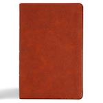 CSB Large Print Personal Size Reference Bible, Digital Study Edition, Burnt Sienna Leathertouch