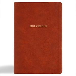 KJV Giant Print Reference Bible, Burnt Sienna Leathertouch