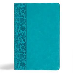 KJV Giant Print Reference Bible, Teal Leathertouch