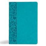 KJV Giant Print Reference Bible, Teal Leathertouch