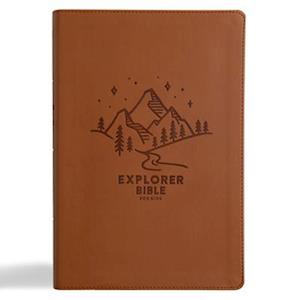 KJV Explorer Bible for Kids, Brown Leathertouch, Indexed