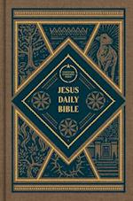 CSB Jesus Daily Bible, Brown Cloth Over Board